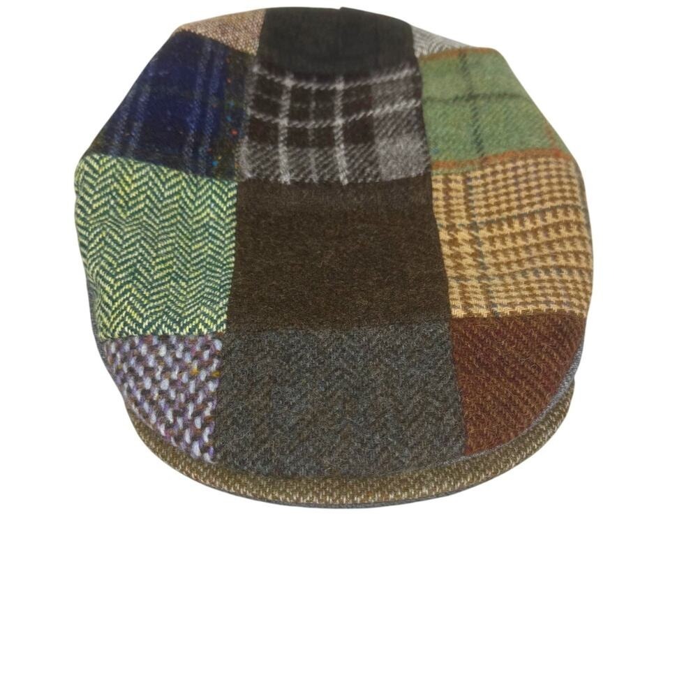 Orvis wool‎ patchwork newsboy hat
